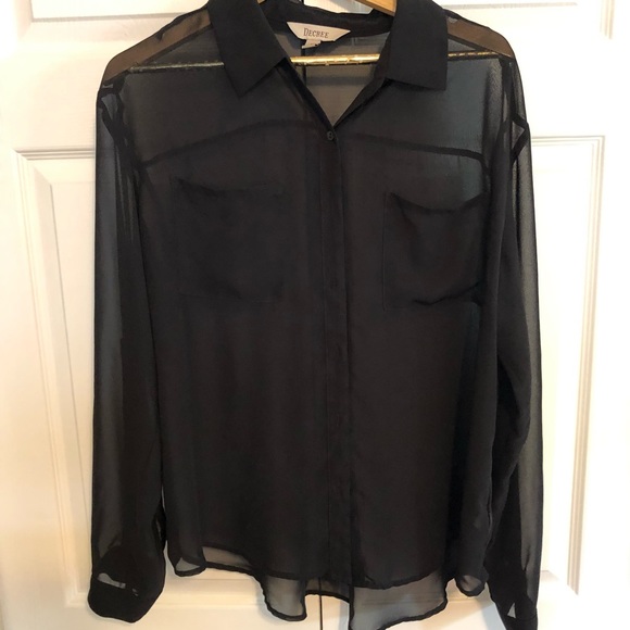 Decree Tops - Sheer button up Decree Tops - Sheer button up